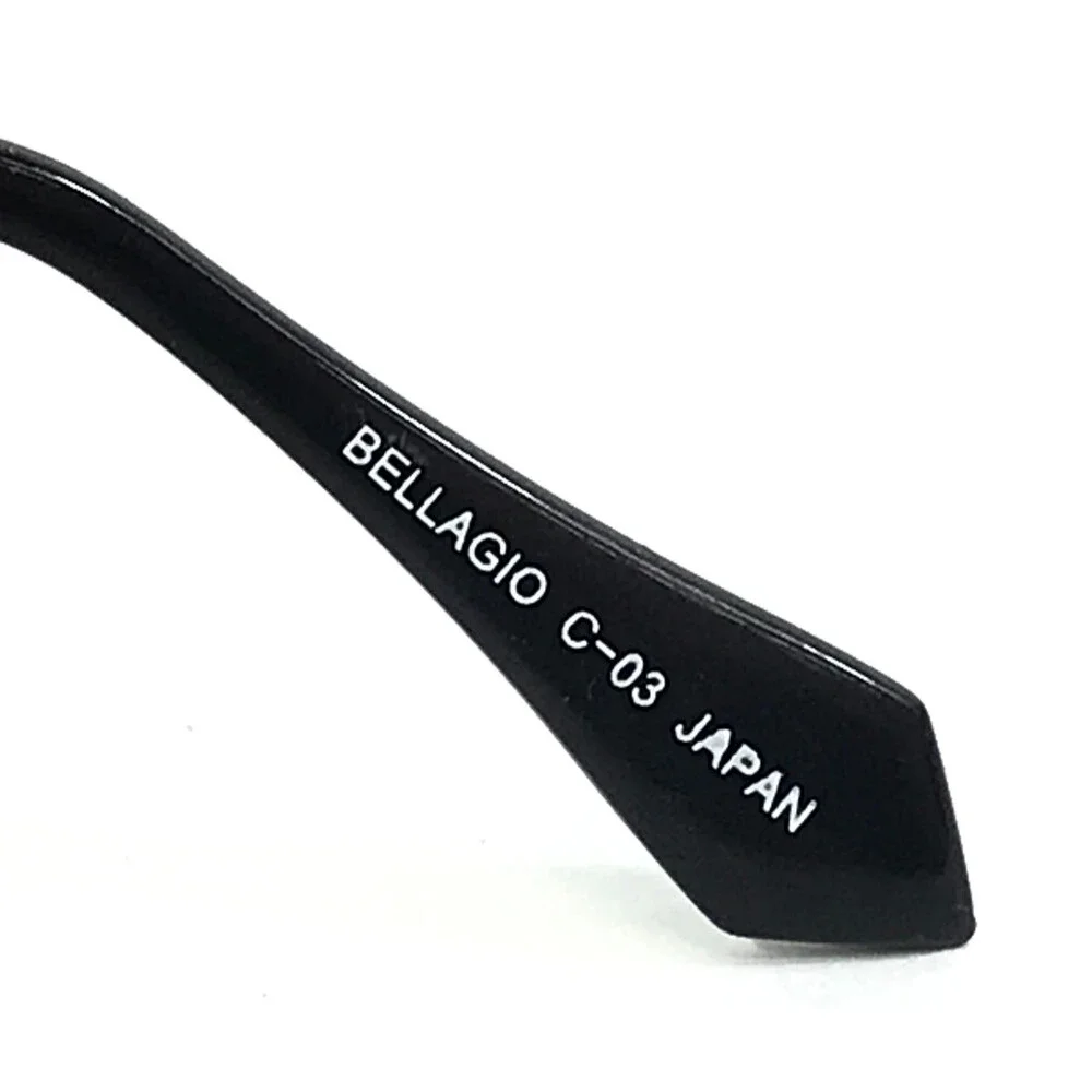 Bellagio Eyeglasses Frames 630 C-03 Black Red Oval Full Rim 50-16-135